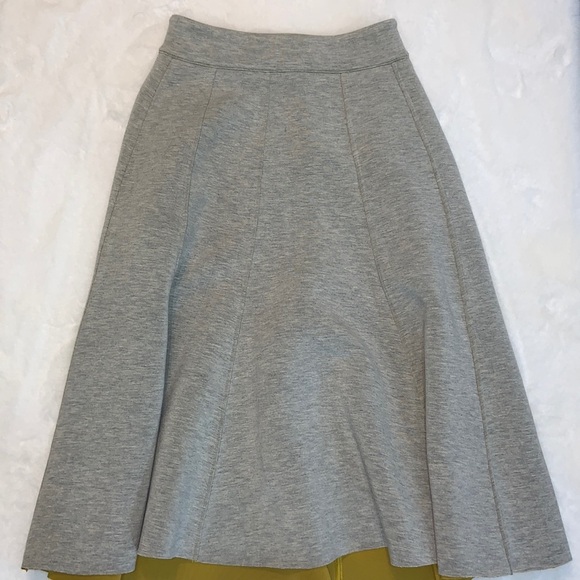 NWT Maeve by Anthropologie Grey Midi Skirt - Picture 1 of 4